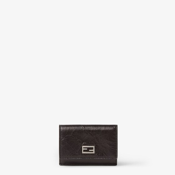 Fendi Tube Card Case In Black
