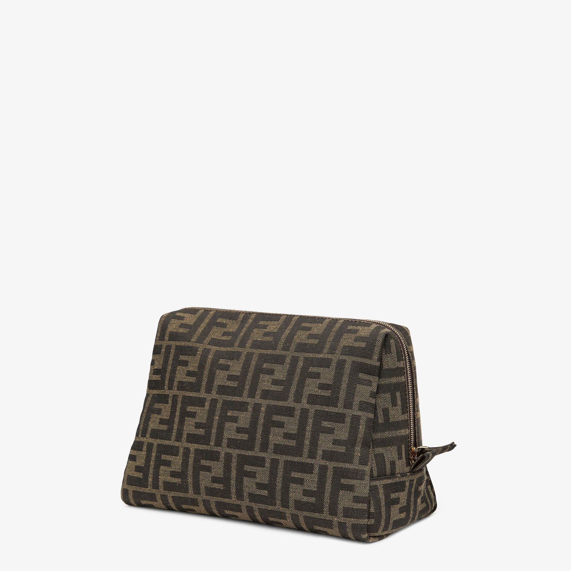 Medium Beauty Pouch Fabric Brown Fendi