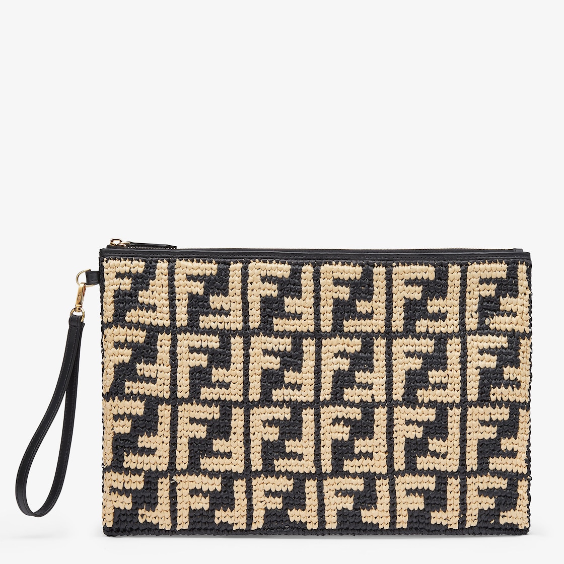 fendi raffia pouch