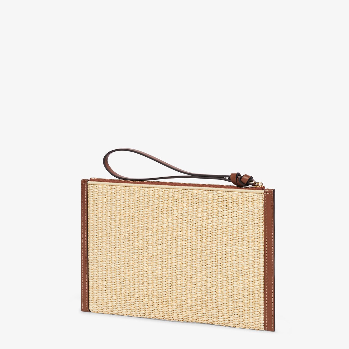 Fendi Roma Flat Pouch Cotton Beige - Image 2/3