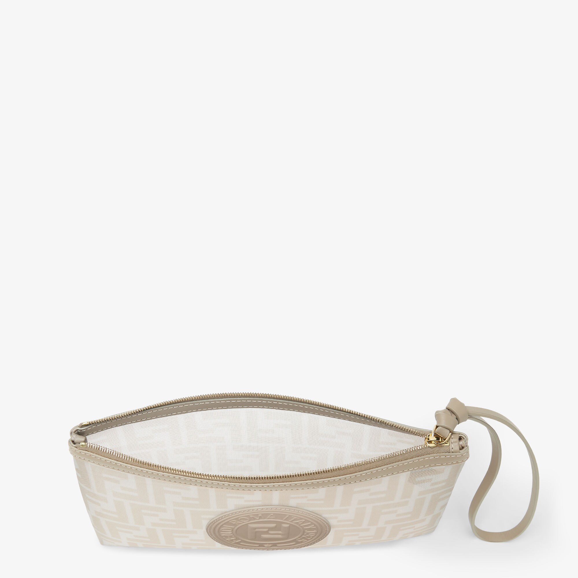 【FENDI】フェンディ FFフラット メッシュポーチ★ベージュ FENDI】フェンディ FFフラット メッシュポーチ☆ベージュ (FENDI