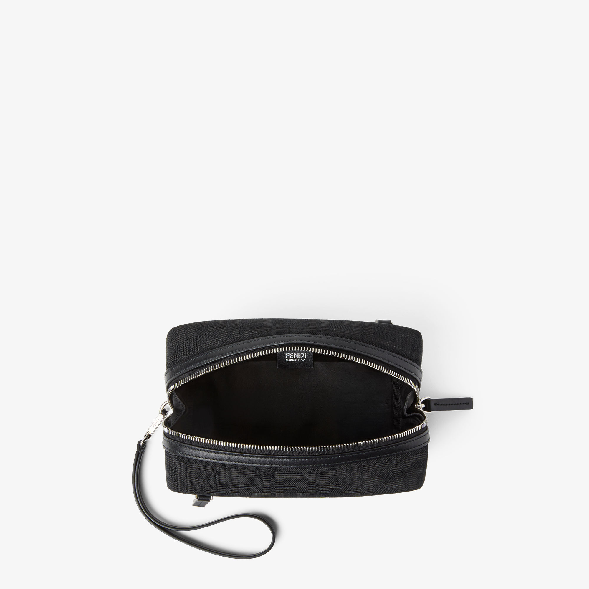 Double Zip Toiletry Case Small - Black | FENDI International