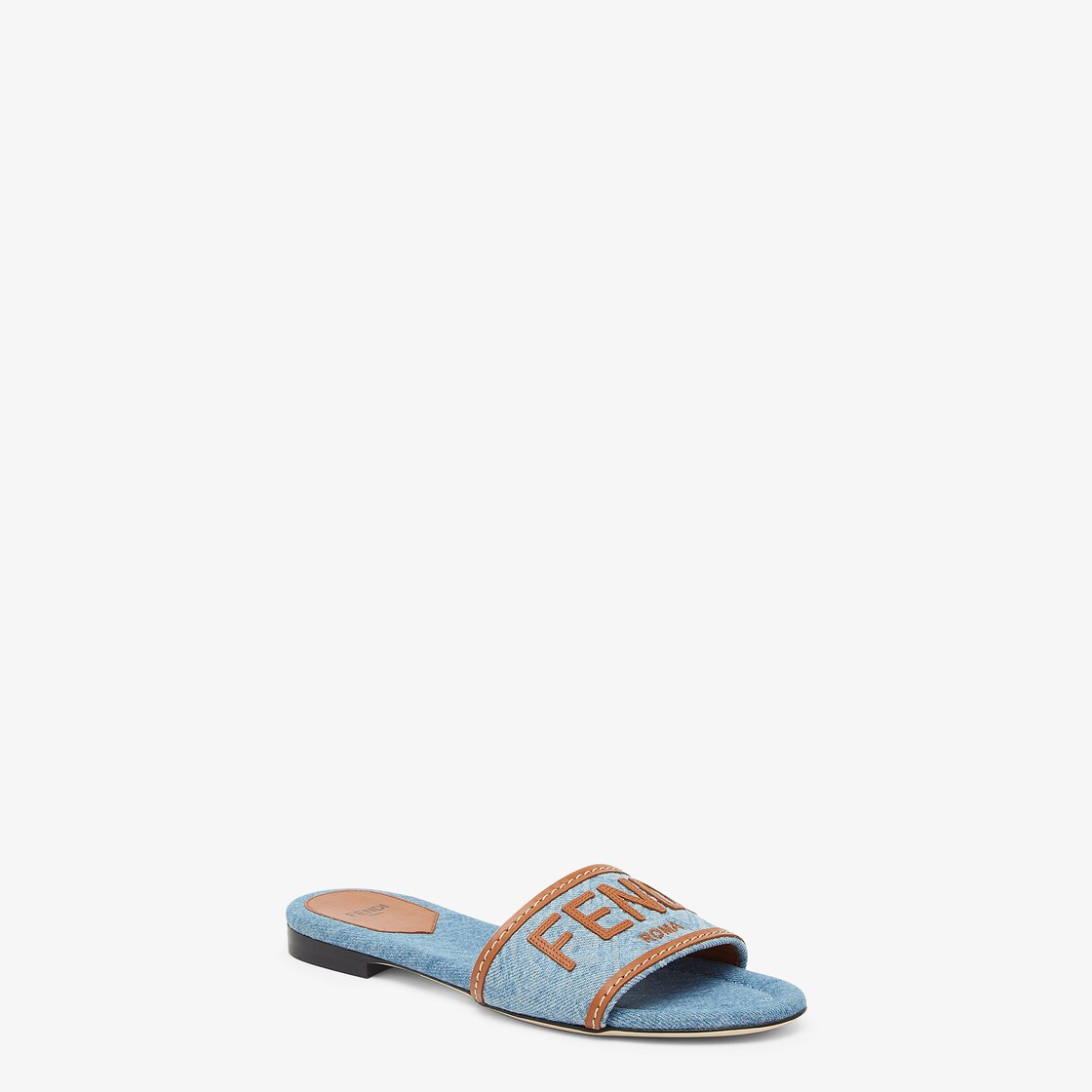 Fendi multicolor best sale fabric slides