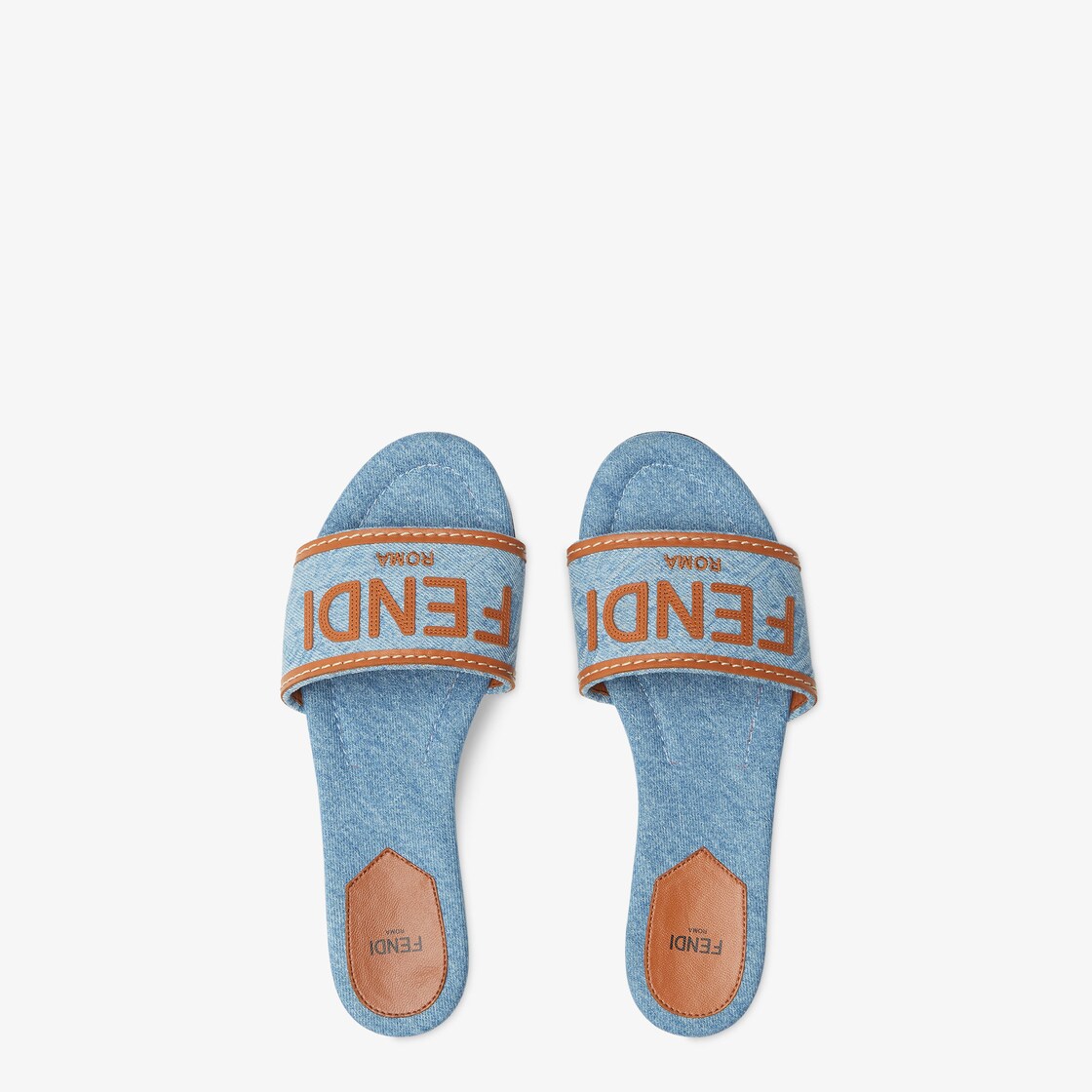 Fendi best sale blue slides