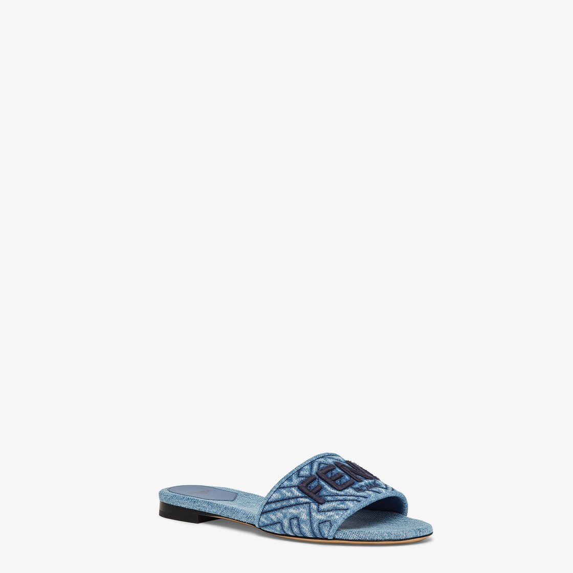 Signature Blue denim slides Blue - Image 2/4