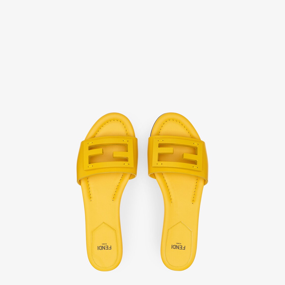 yellow fendi sandals
