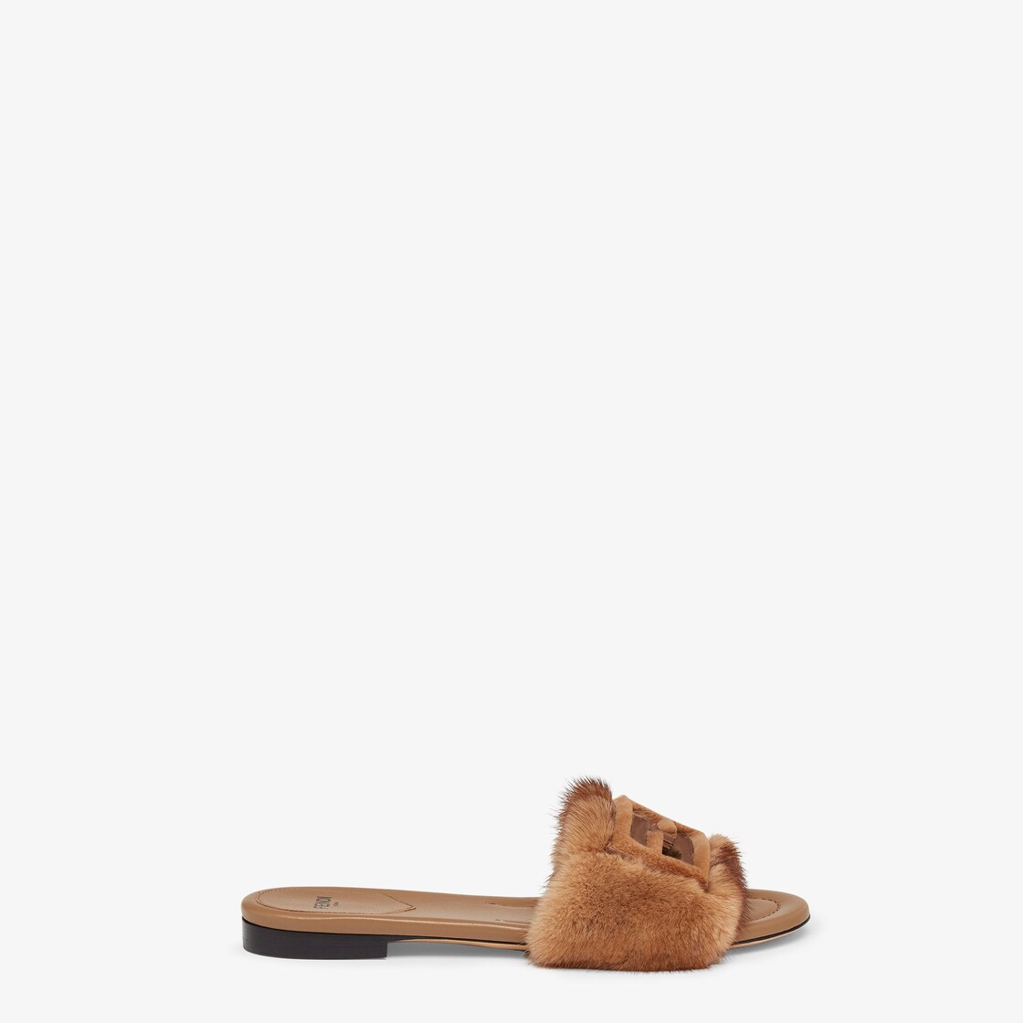 Baguette Brown mink slides Brown - Image 1/4