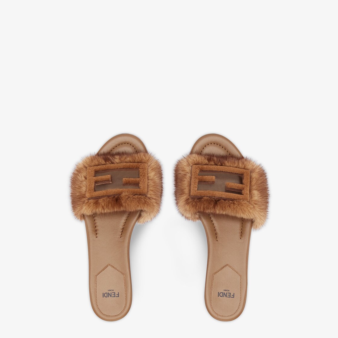 Baguette Brown mink slides Brown - Image 4/4
