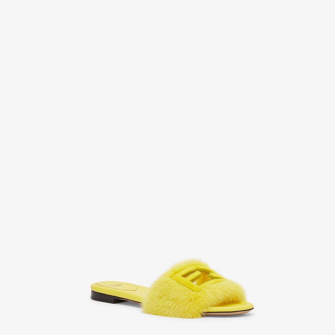 Baguette - Yellow mink slides | Fendi