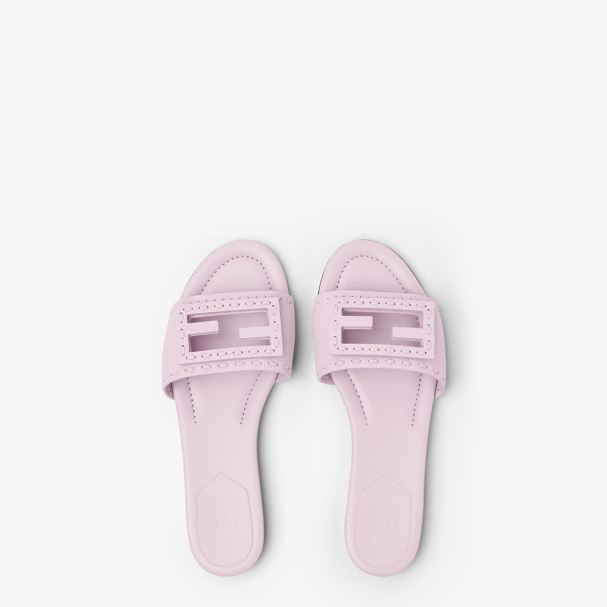 FENDI サンダル ファー ビジュー ストラップ/パステルカラー Baguette - Purple | FENDI International