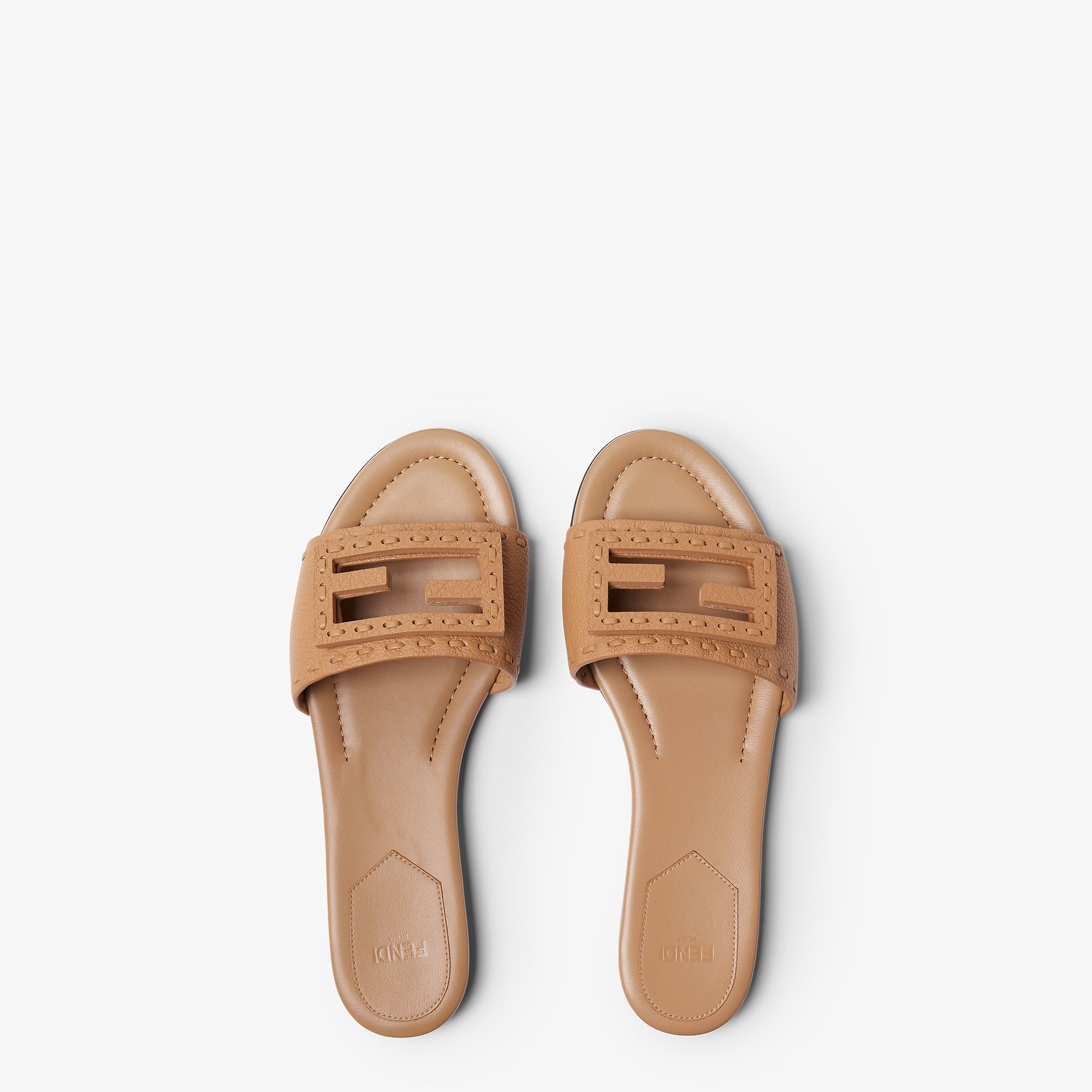 FENDI ダークブラウンレザー ミュール 36 Baguette - Brown | FENDI US