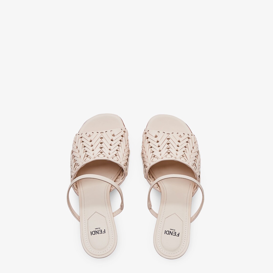 Fendi studded discount logo slide sandal