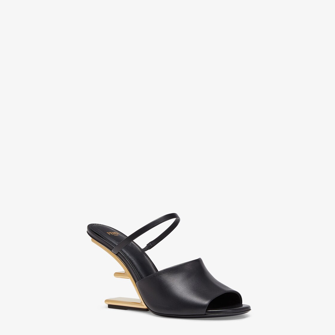 Fendi block cheap heel sandals