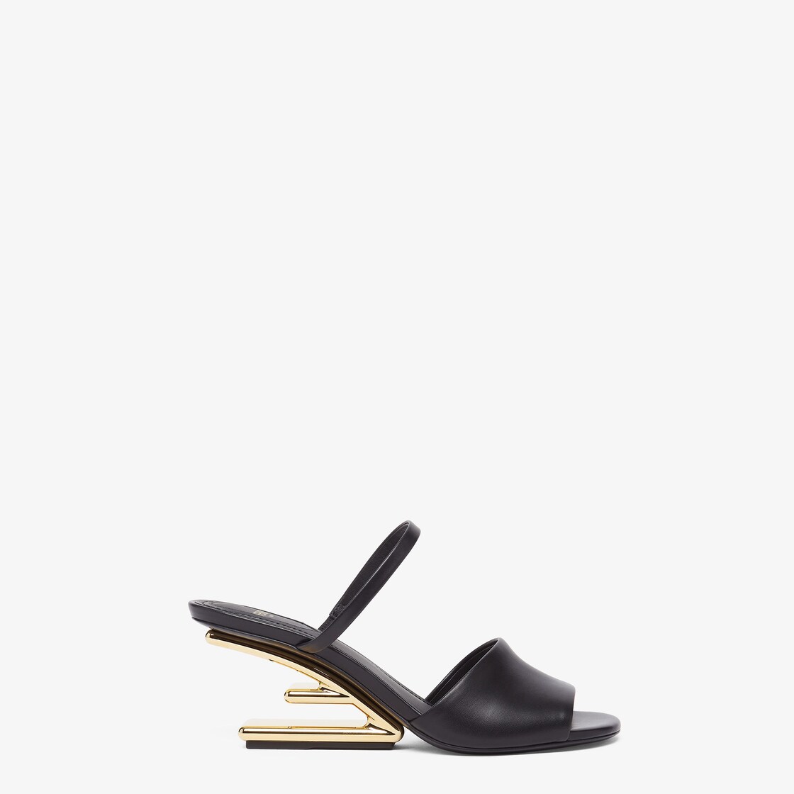 Fendi First leather medium-heeled sandals | Fendi