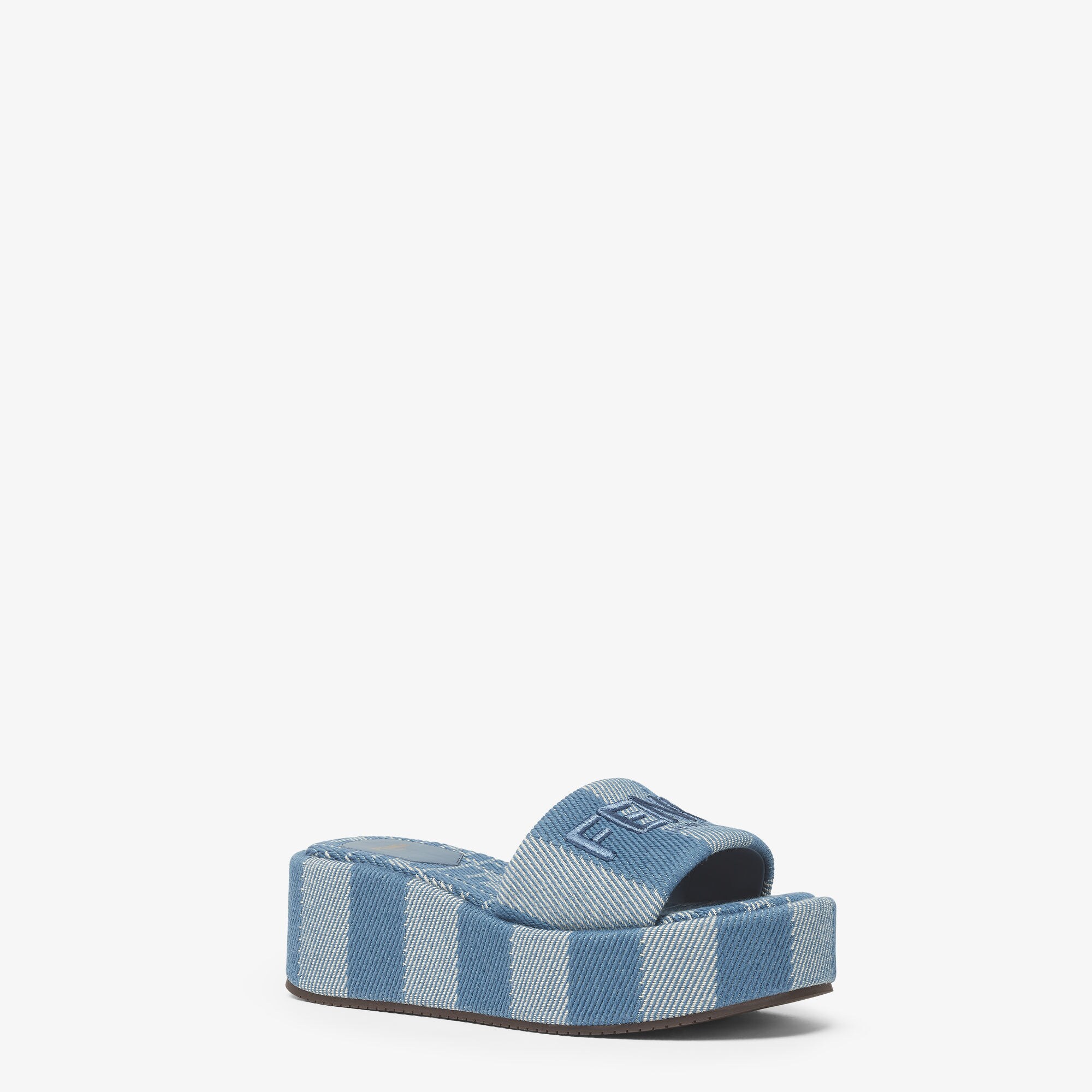 送関込【FENDI】サンシャインデニムエフェクトスライド Fendi Sunshine Fabric Light blue | Fendi