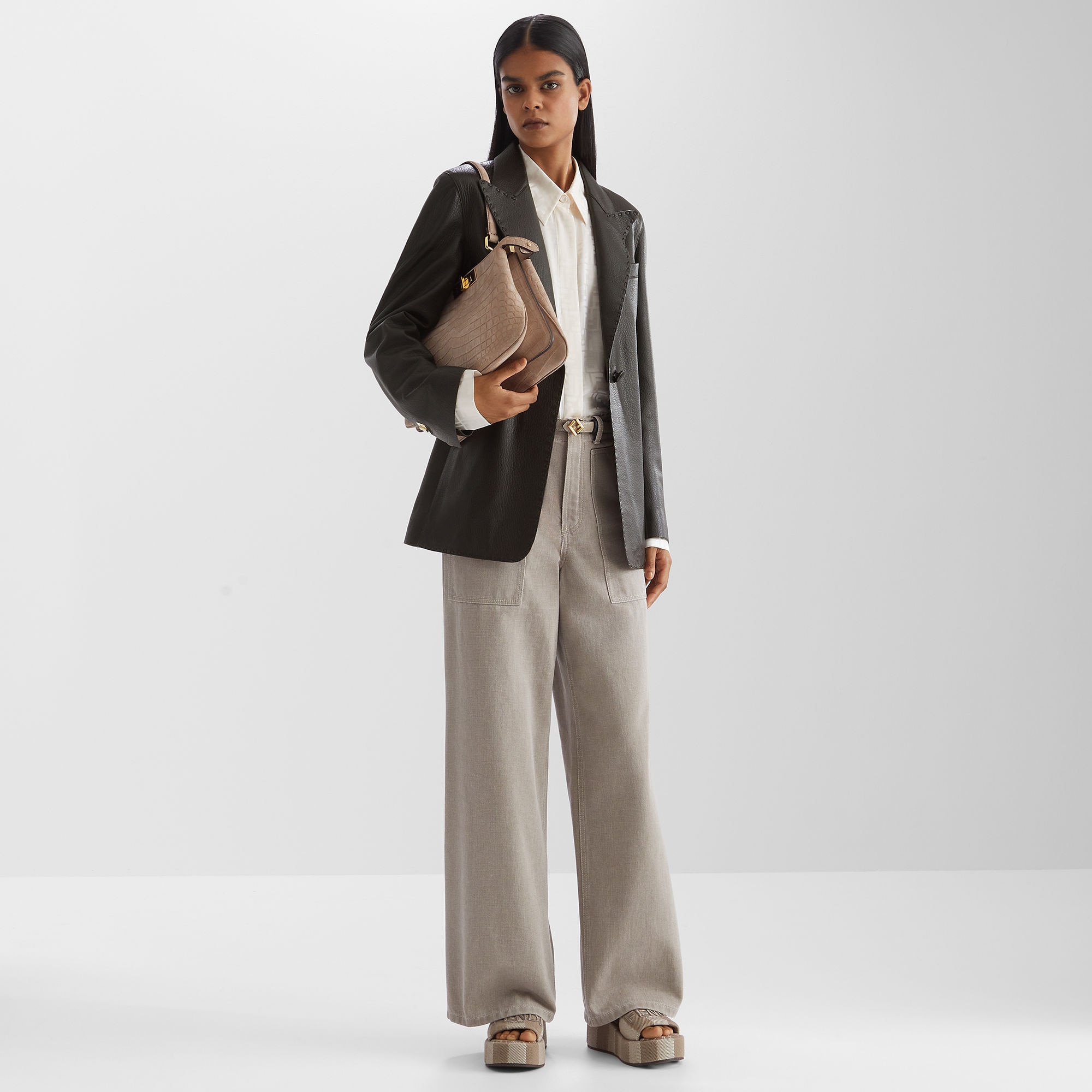 フェンディ サンシャイン ファブリック グレー | Fendi フェンディ サンシャイン ファブリック グレー | Fendi