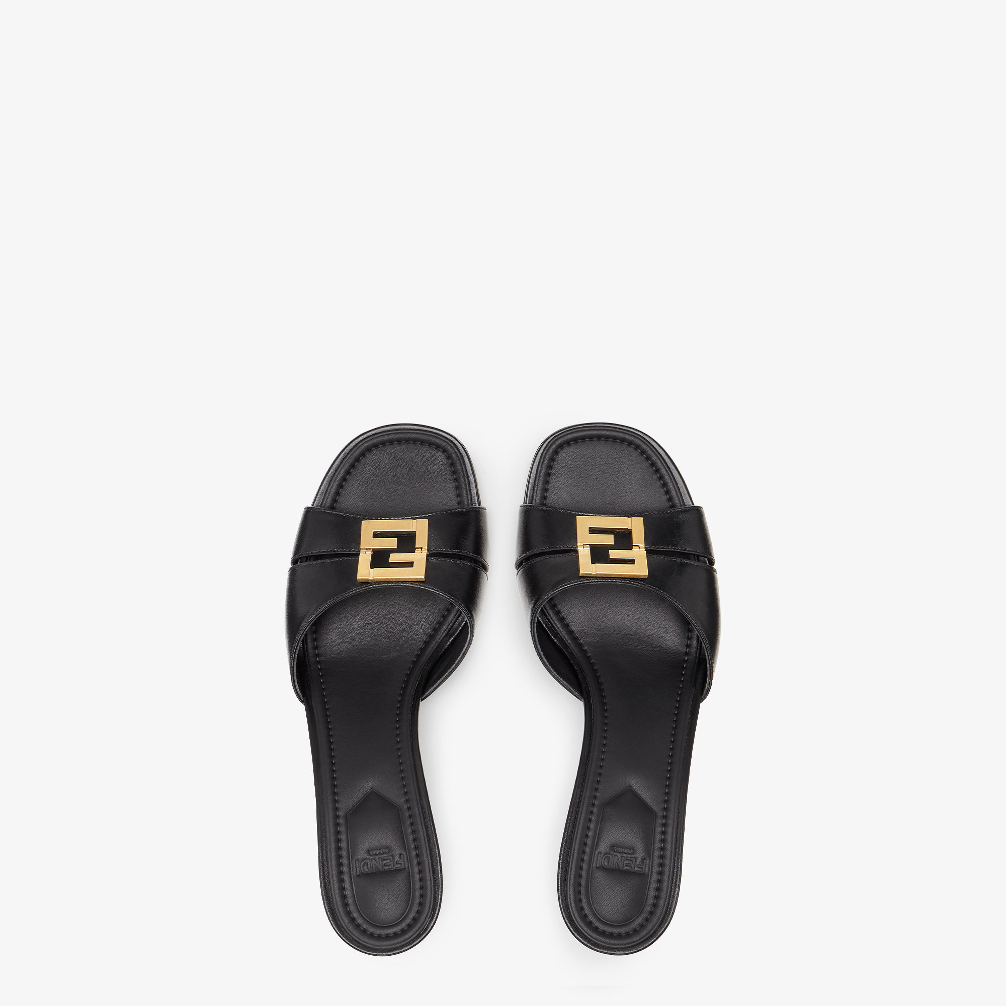FENDI ブラックサテン ミュール FENDI ブラックサテン ミュール