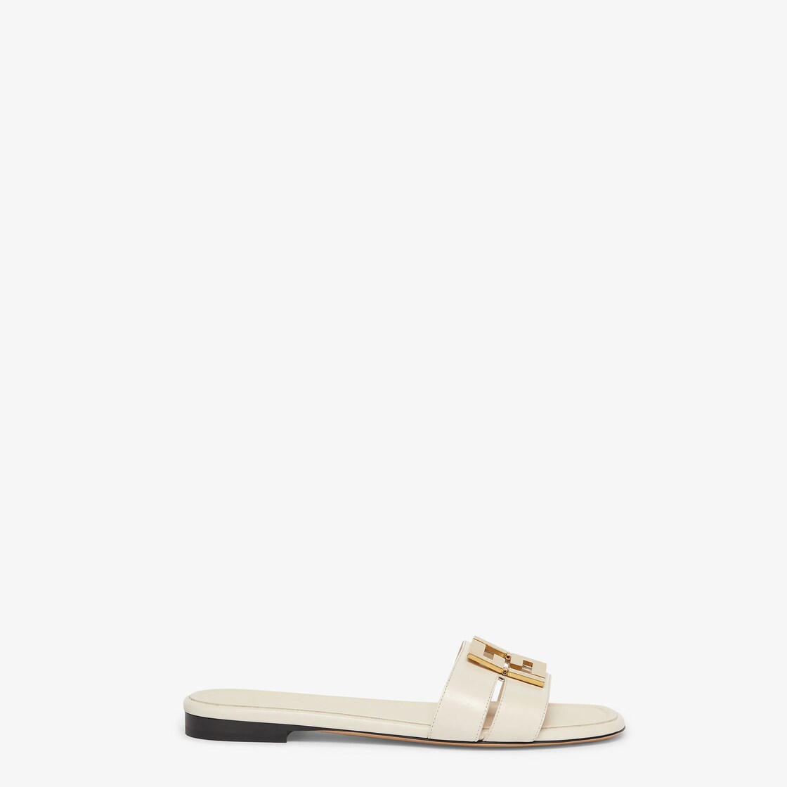 Fendi FFold White leather sandals White - Image 1/4