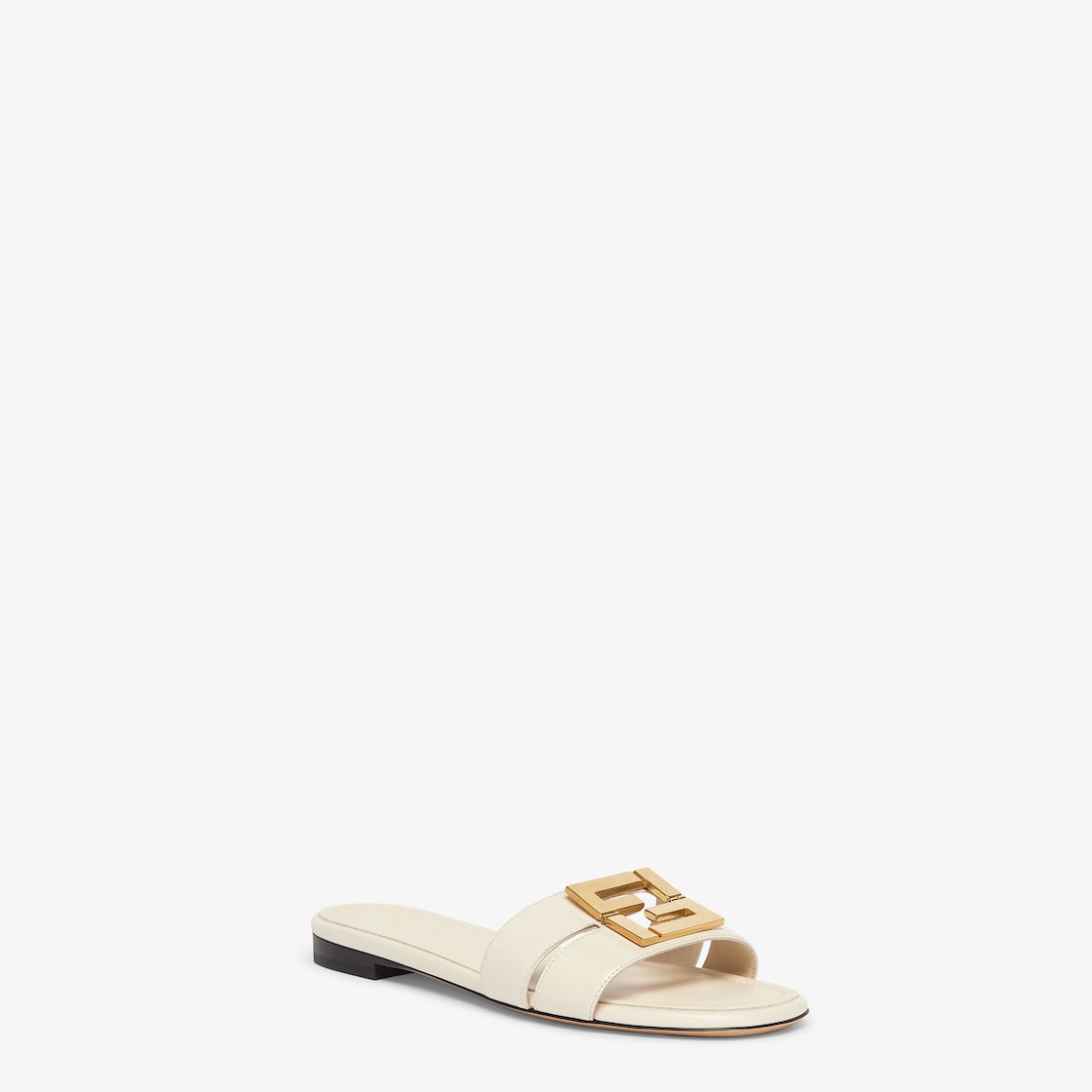 Fendi FFold White leather sandals White - Image 2/4