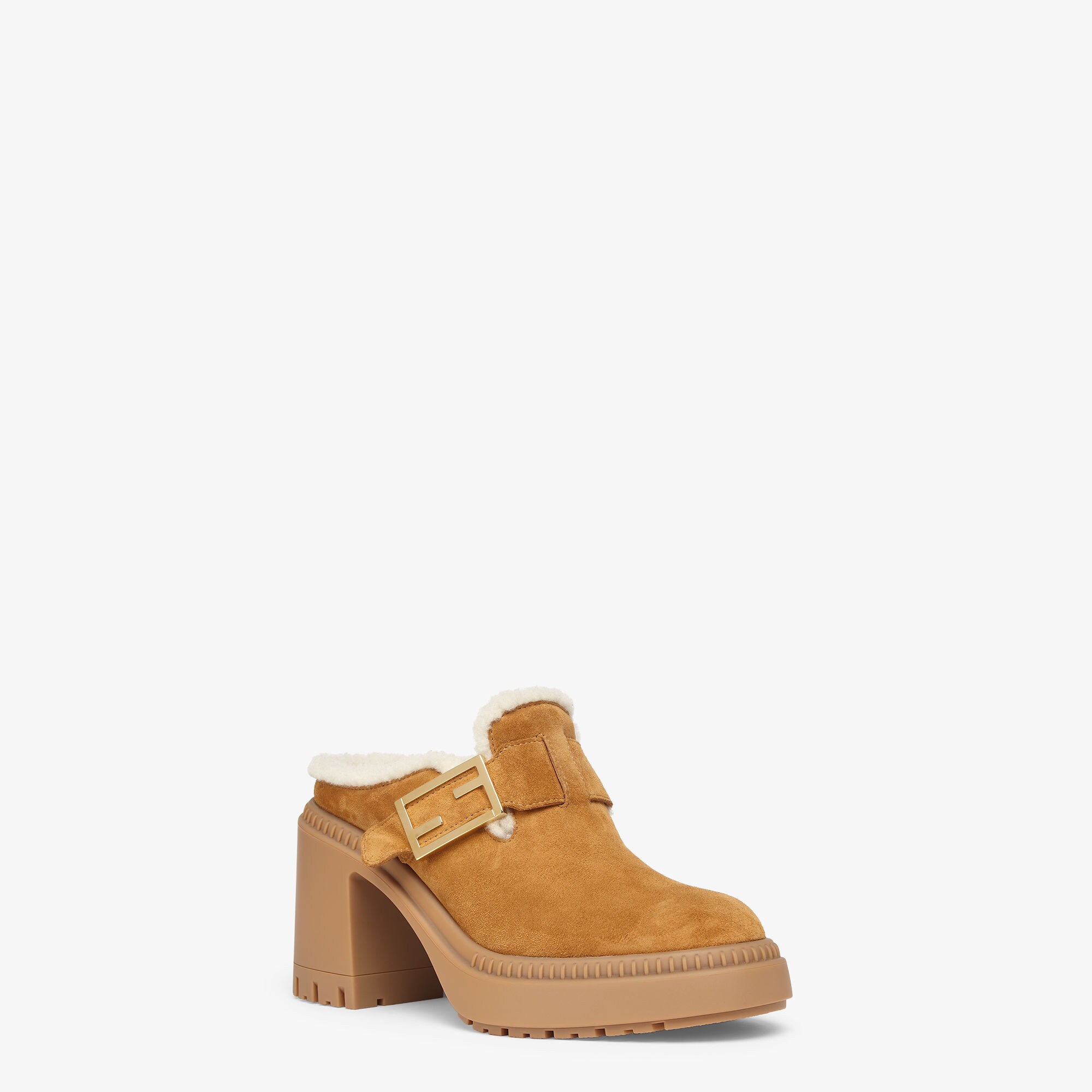 FENDI VINTAGE sandali orders cuoio/suede - suede/leather sandals