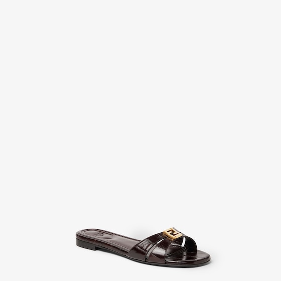 Fendi Flat sandals with rounded toe and two wrap-around bands | Thumbnail 2