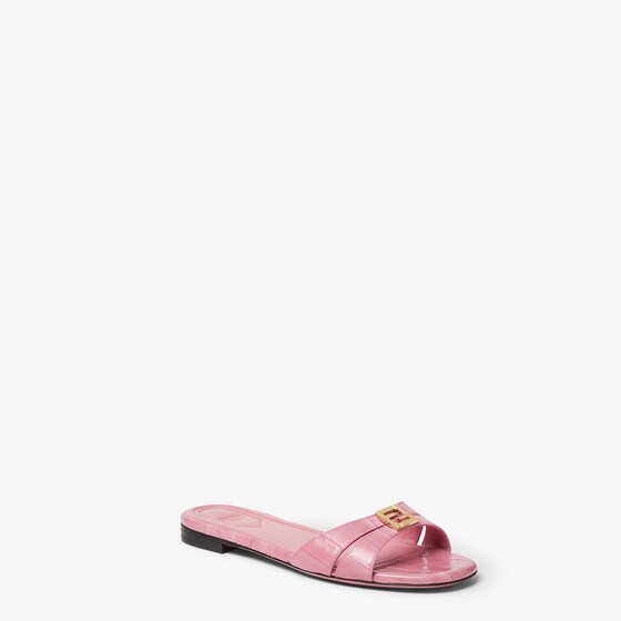 Fendi Flat sandals with rounded toe and two wrap-around bands | Thumbnail 2