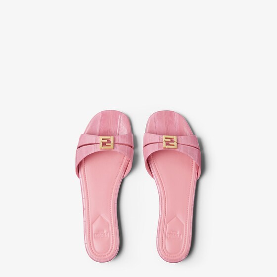 Fendi Flat sandals with rounded toe and two wrap-around bands | Thumbnail 4