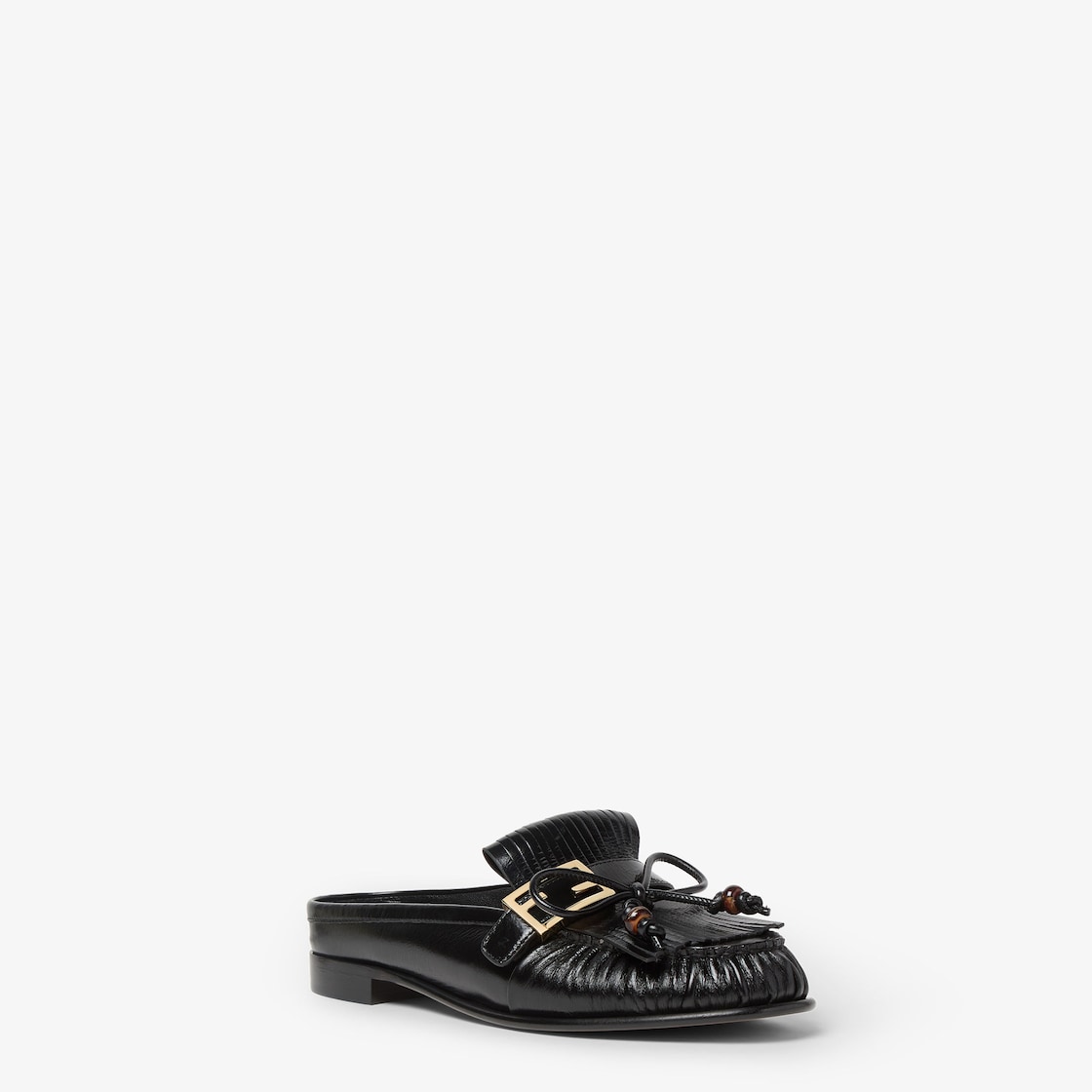 Baguette Black leather sabots Black - Image 2/4