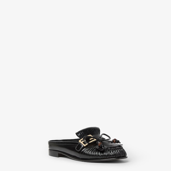 Fendi Rounded-toe sabots decorated with FF Baguette accessory | Thumbnail 2