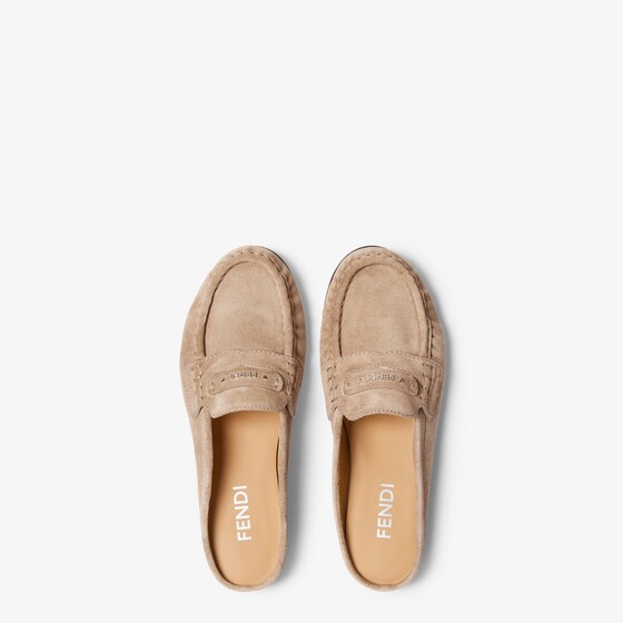 Fendi Moccasin-style sabots with rounded toe and soft gathers | Thumbnail 4
