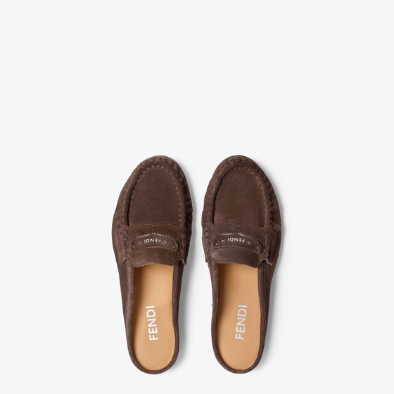 Fendi Moccasin-style sabots with rounded toe and soft gathers | Thumbnail 4