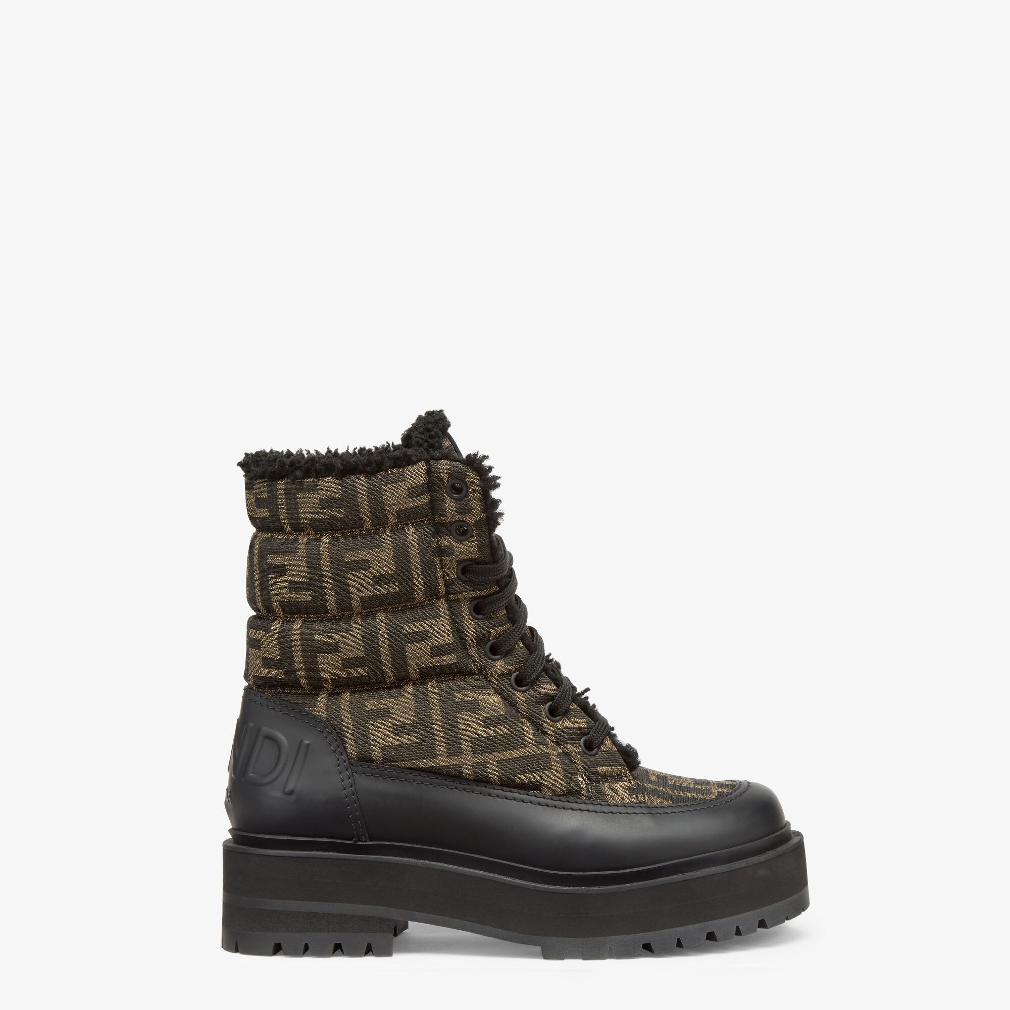 Signature Biker Boots Leather Black | Fendi