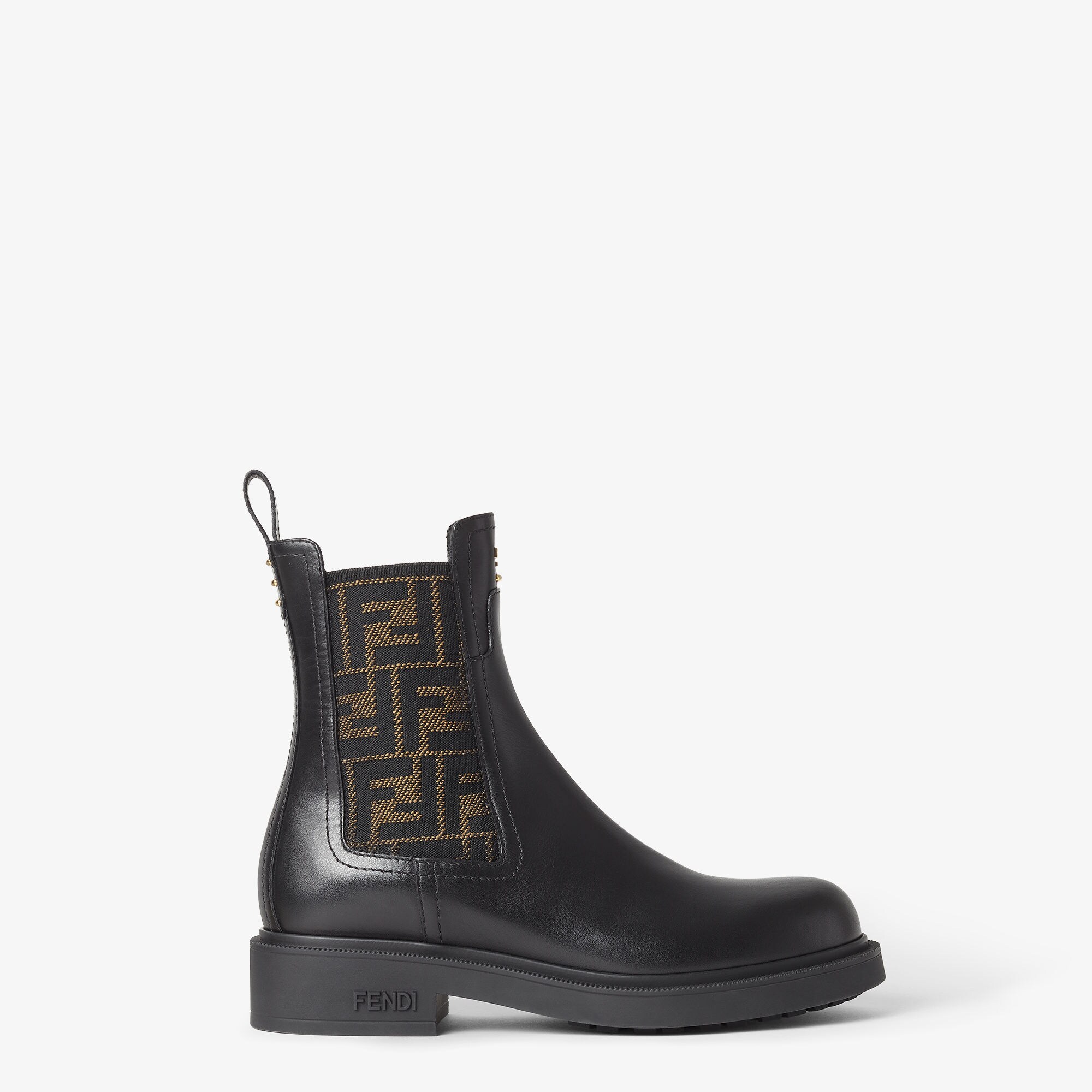 箱付き 限定品 FENDI フェンディ ブーツ ローマンレザー フェンディ フィーロ レザー ブラック | Fendi