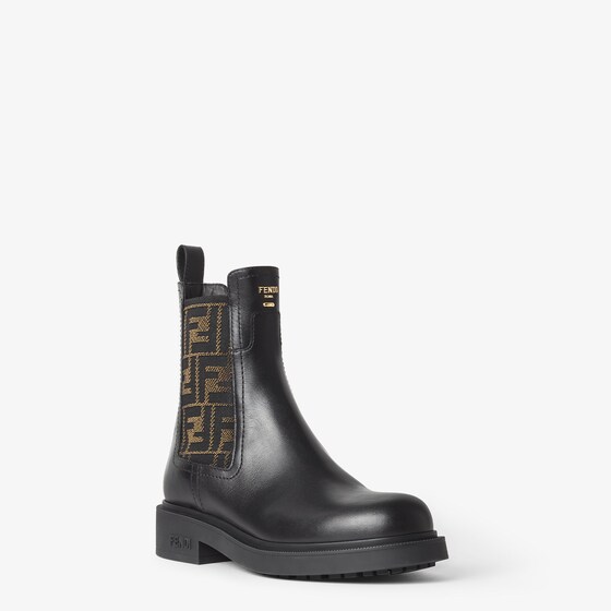 Fendi Filo biker boots with round toes and elastic inserts | Thumbnail 2