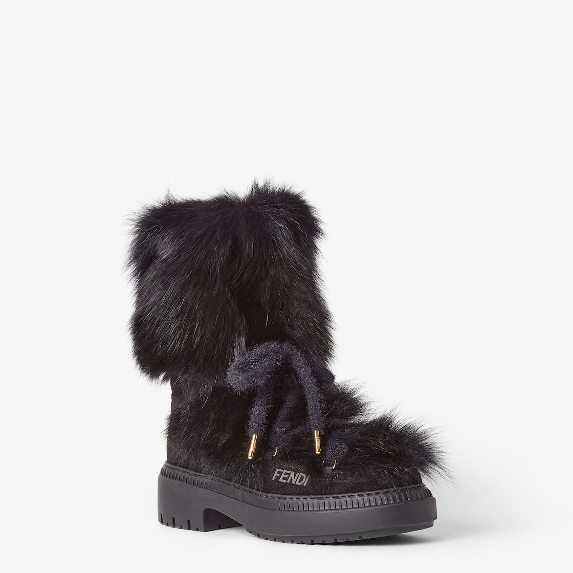 Apres Chic Black fox fur boots Black - Image 3/6