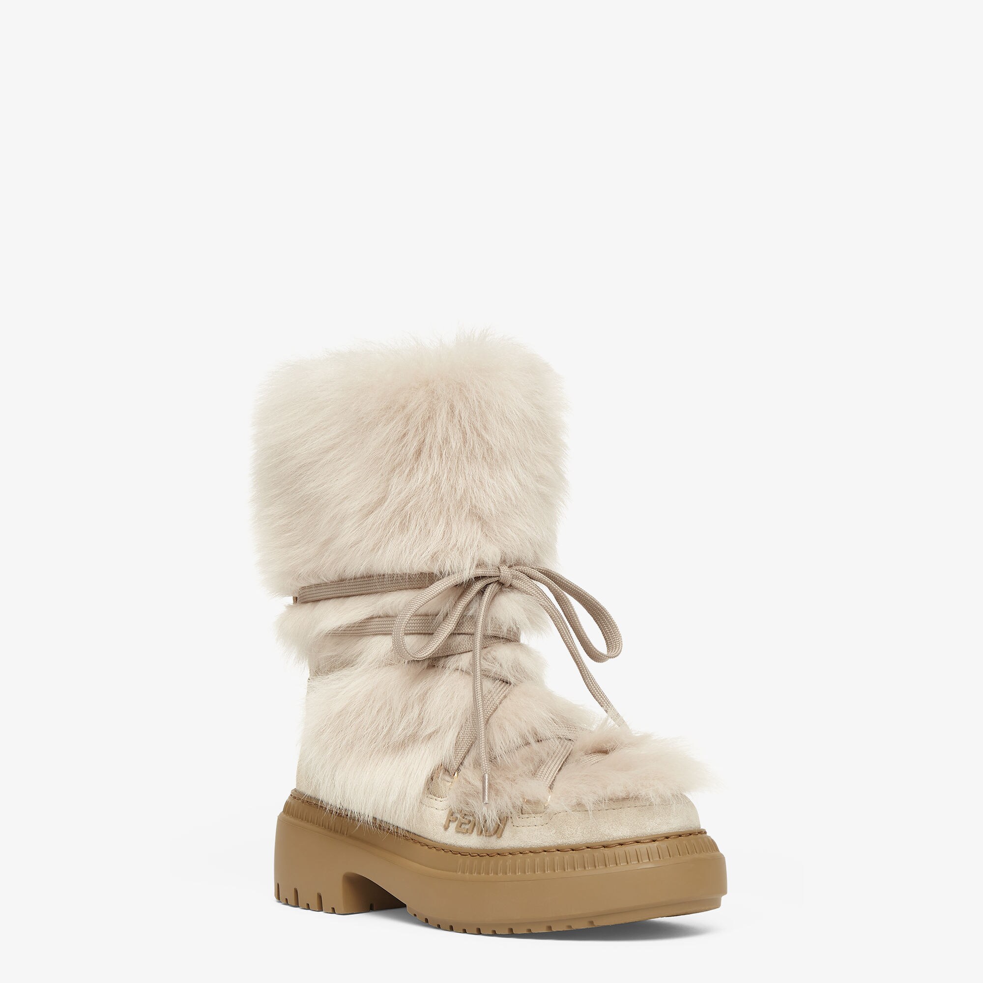 Apres Chic Beige sheepskin and chamois boots