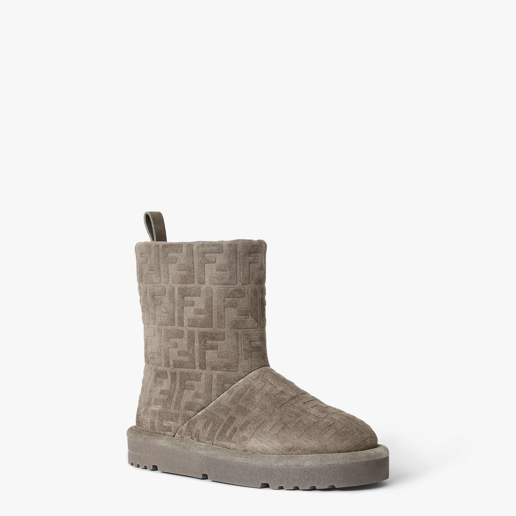 FENDI グレー ロングブーツ ウェッジヒール FENDI グレー ロングブーツ ウェッジヒール