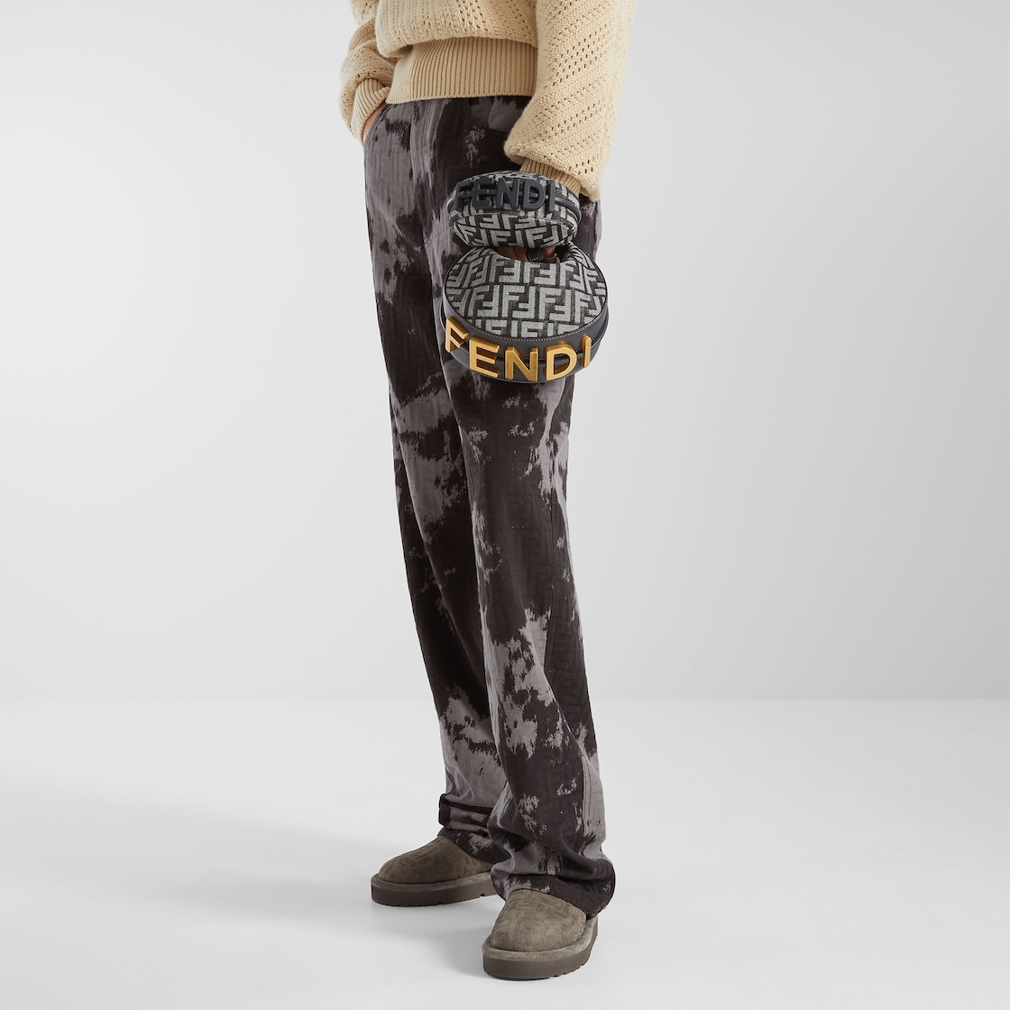 Apres Chic Gray FF suede low boots Gray - Image 5/5