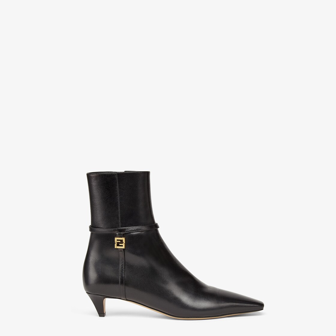 Fendi black leather ankle boots online