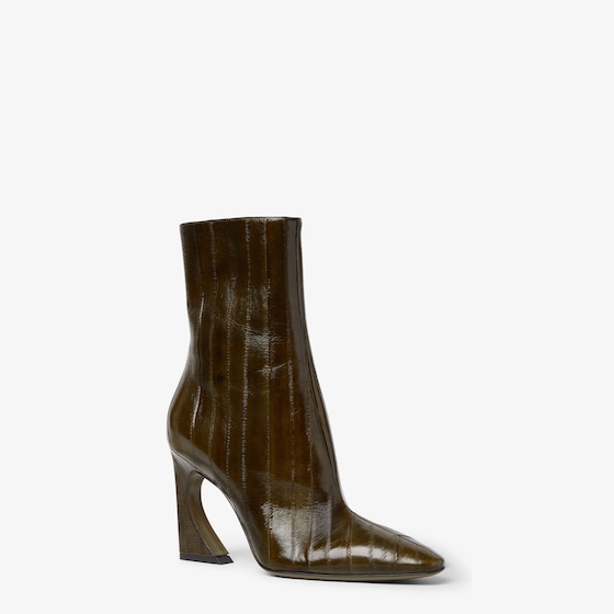 Fendi Ankle boot with internal zip in gold-finish metal | Thumbnail 2