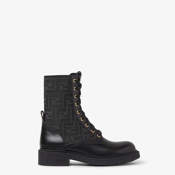 Fendi Filo biker boots with round toe