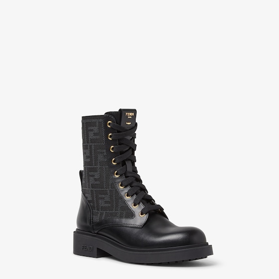 Fendi Filo biker boots with round toe | Thumbnail 2