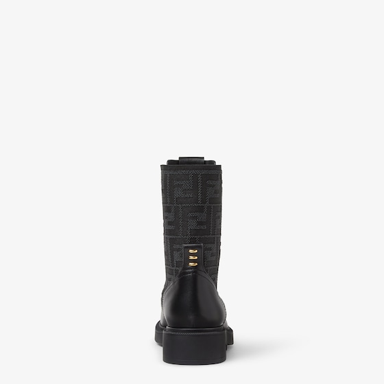Fendi Filo biker boots with round toe | Thumbnail 3
