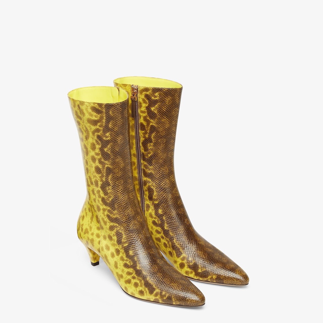 Gold store fendi boots