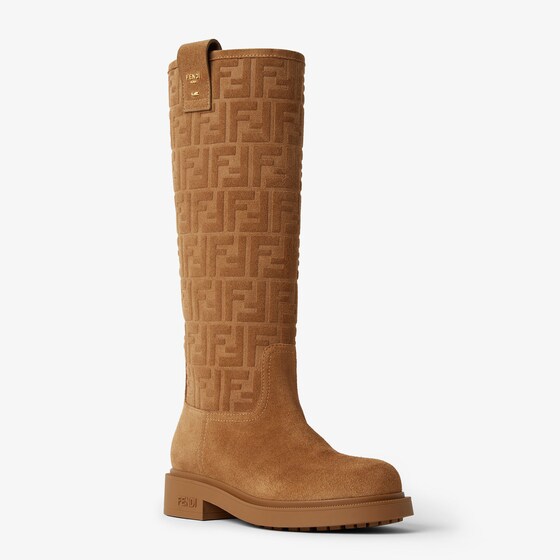 Fendi Tubular leg boots with round toe | Thumbnail 2