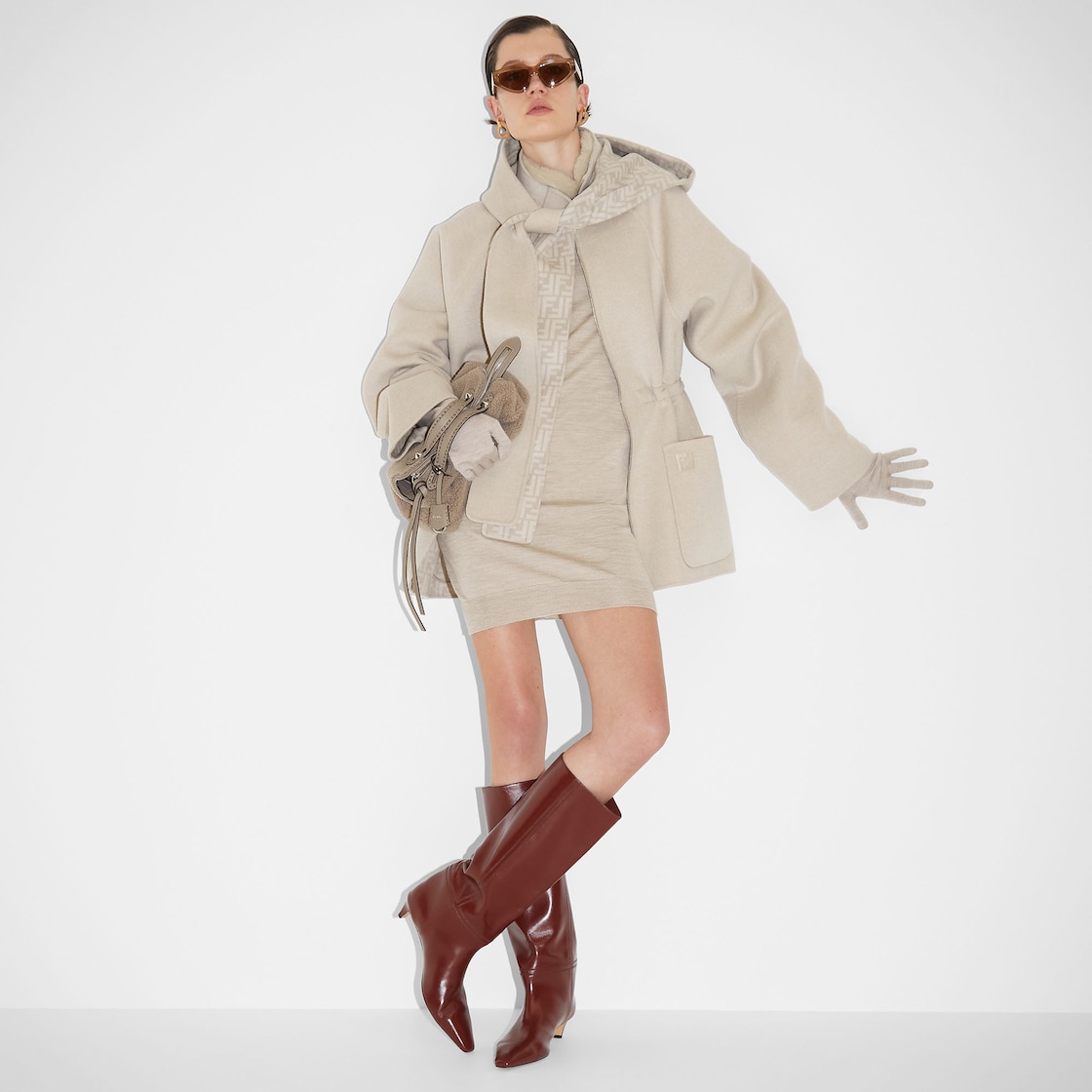フェンディ フォールド レザー ブラウン | Fendi フェンディ フォールド レザー ブラウン | Fendi