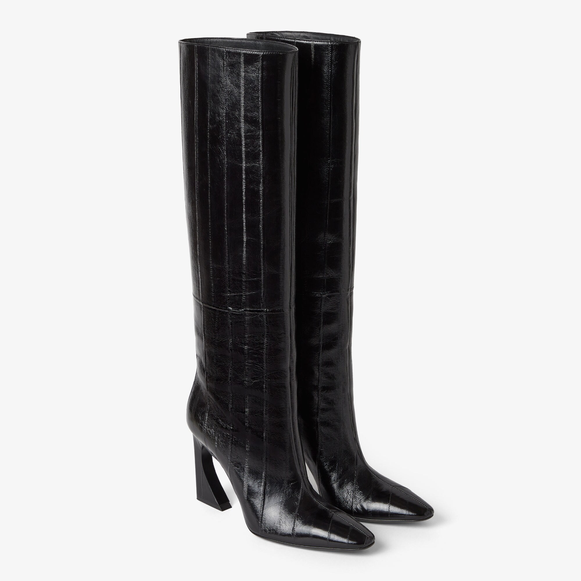 ロングブーツ FENDI Black Leather Ankle Boots Fendi Leather Knee-High Boots | Saks Fifth Avenue