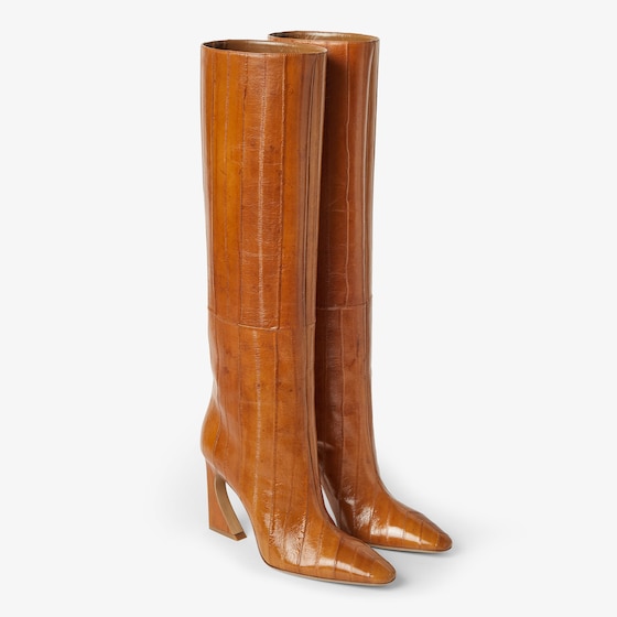 Fendi Tubular boots with tapered toe and high heel featuring | Thumbnail 4