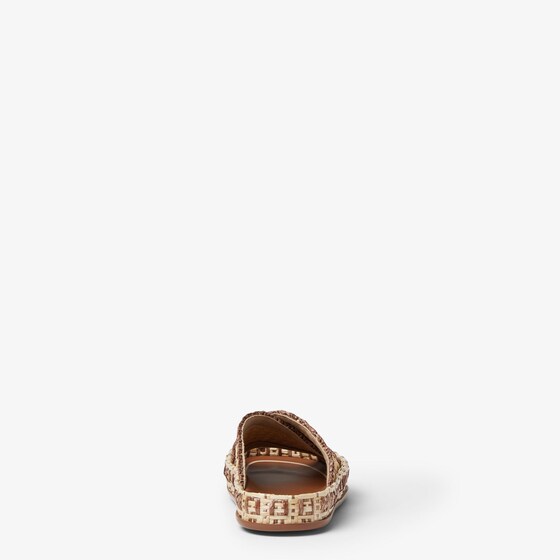 Fendi Flat slides with large intersecting bands | Thumbnail 3