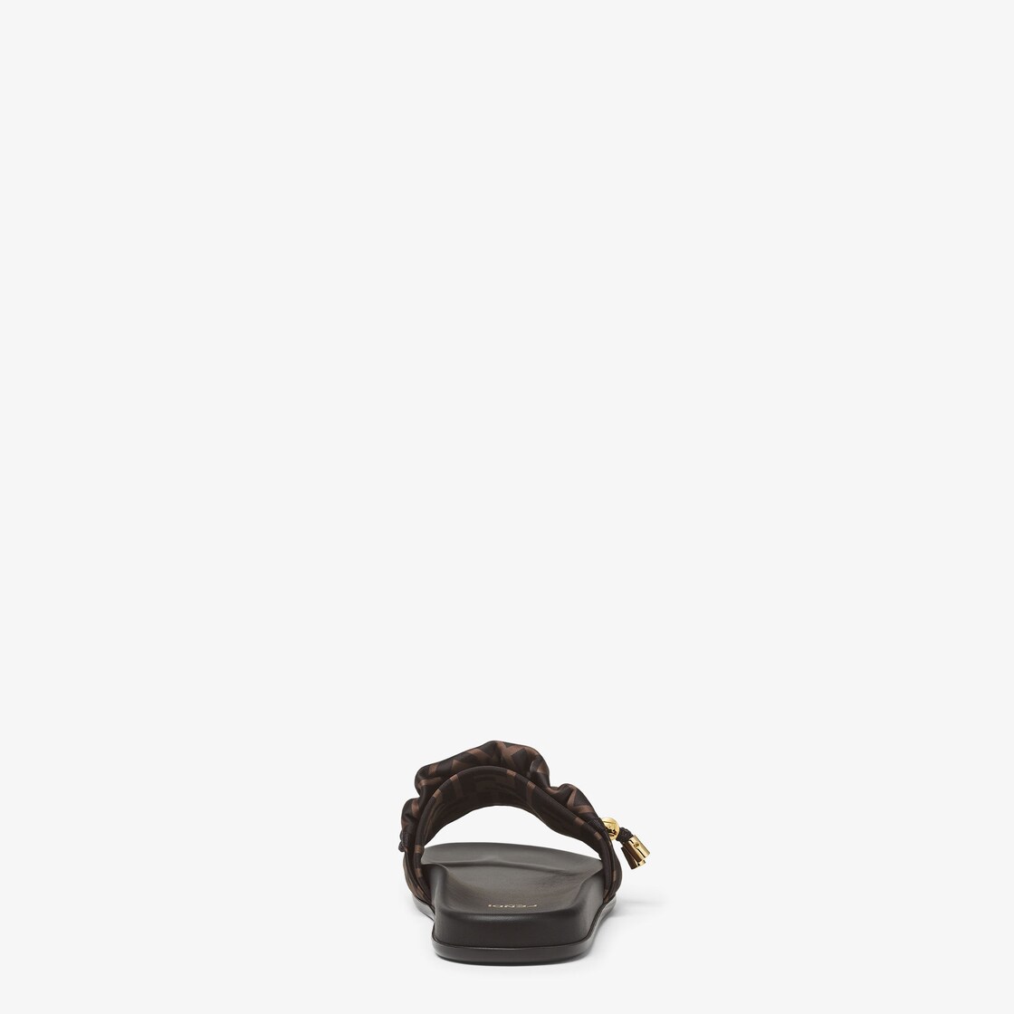 Fendi black satin clearance slides